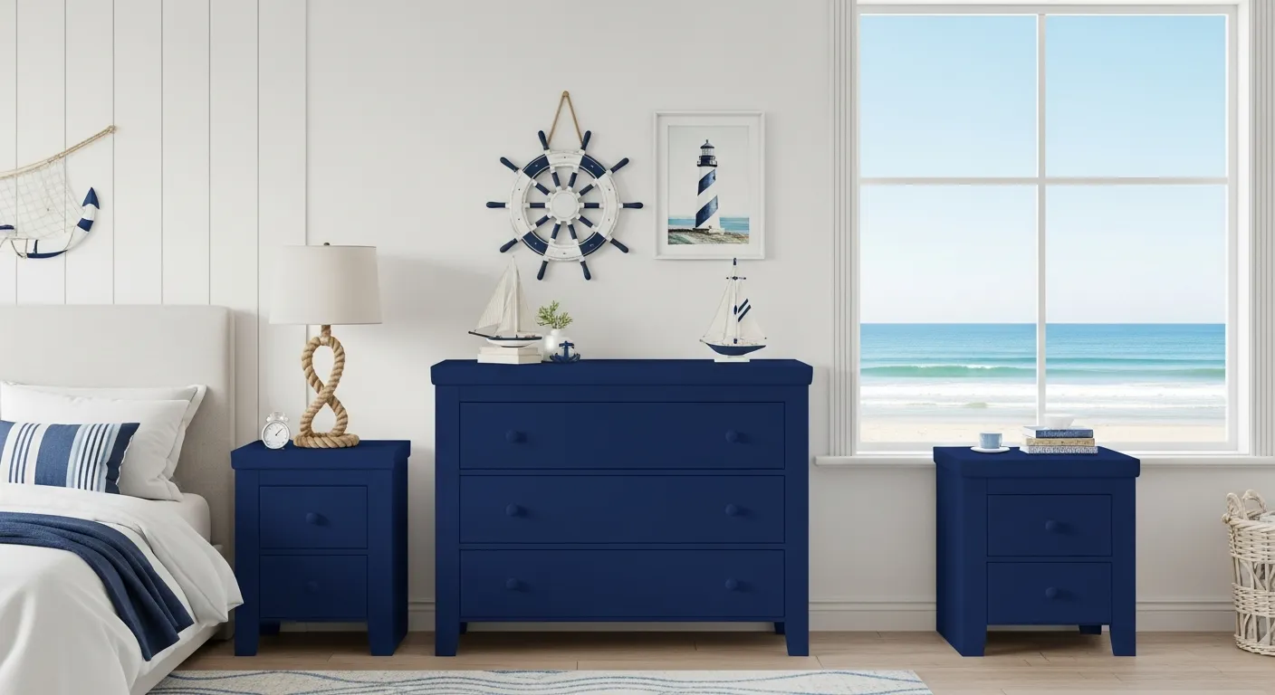 Adhésif Bleu - L'Océan Invite à la Sérénité